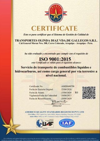 certificado iso9001
